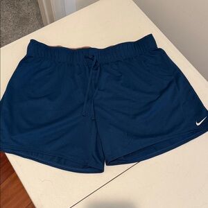 NWT Nike Pro Dri-Fit Women's Sporty Navy  Athletic Shorts 2” tie waistband M